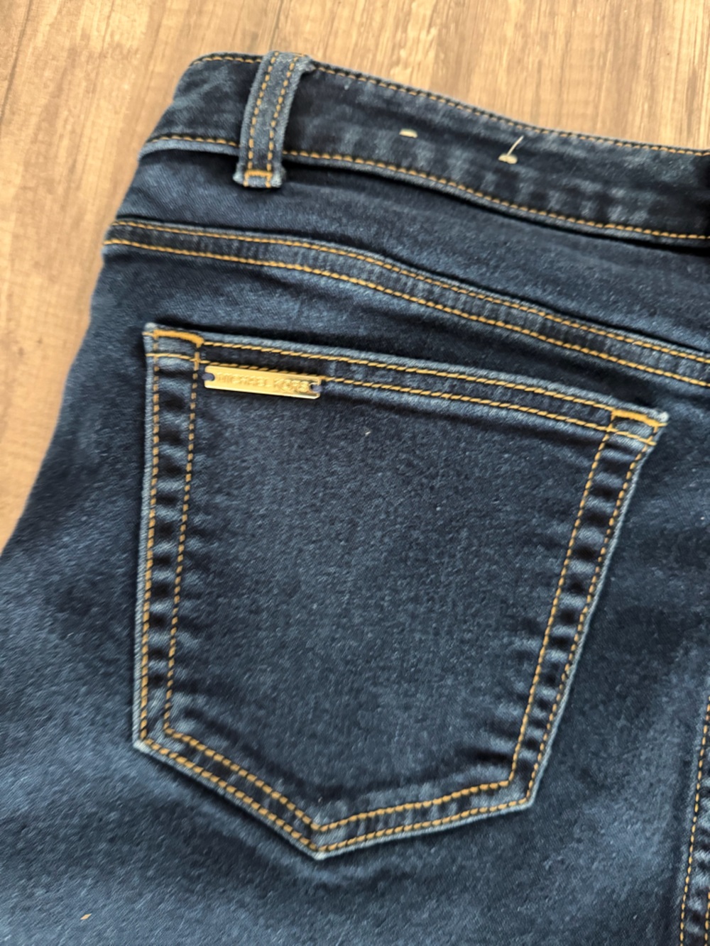 Michael Kors Dark Blue Flare Jeans - Picture 11 of 13